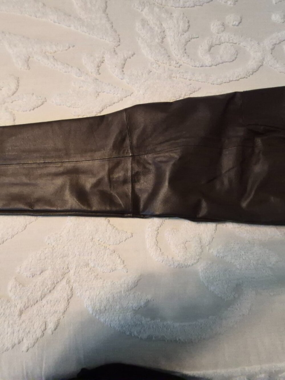 Genuine leather Jeaneology pants size 12 - Picture 7 of 8